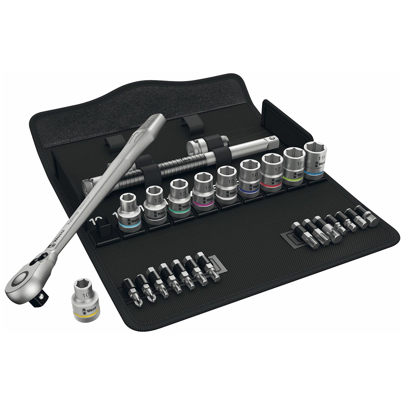 Wera 1/2GÇ¥ Drive Switch Ratchet Metric Socket/Bit Set (29-Piece)