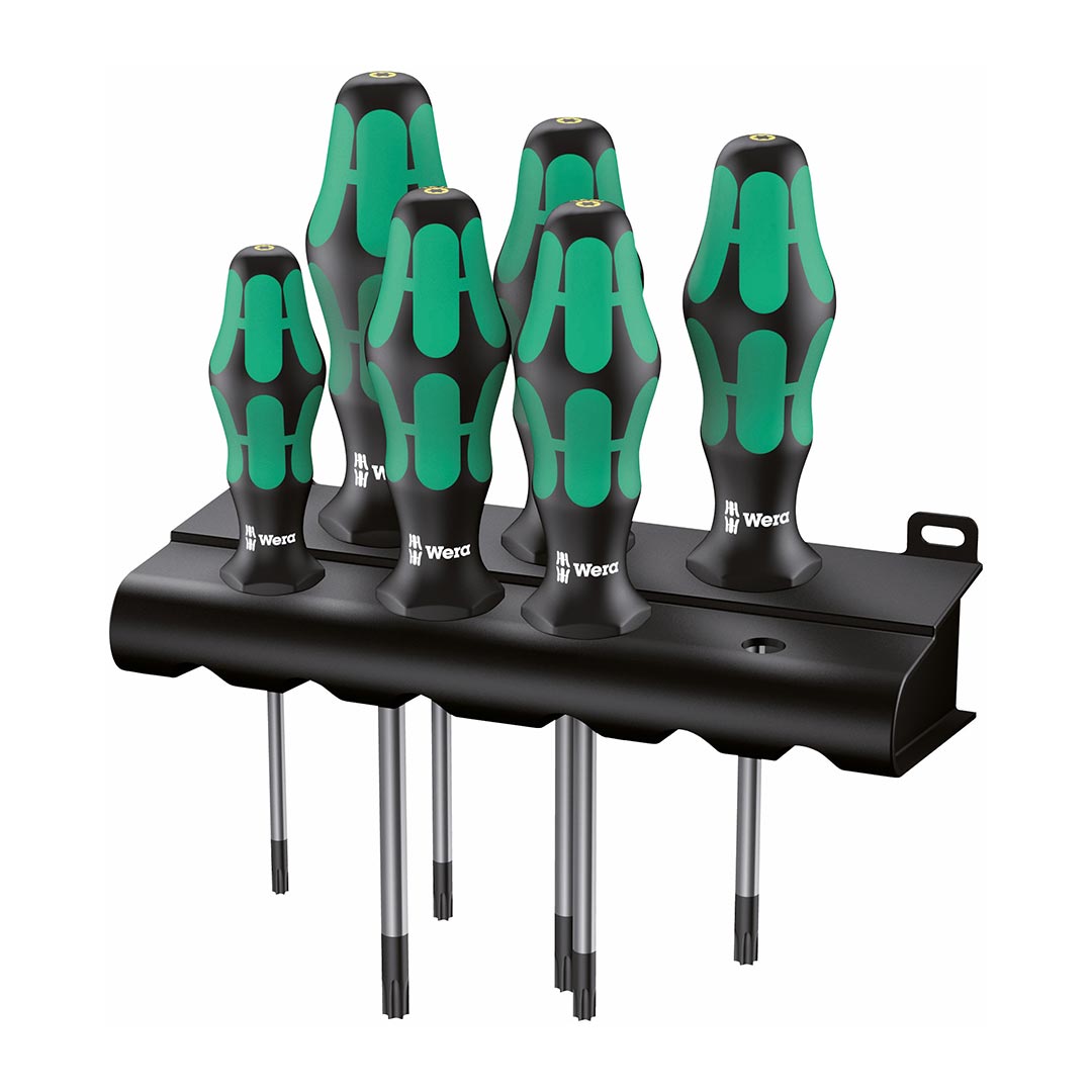 Wera TORX Screwdriver Set with Rack (6 Piece Set)