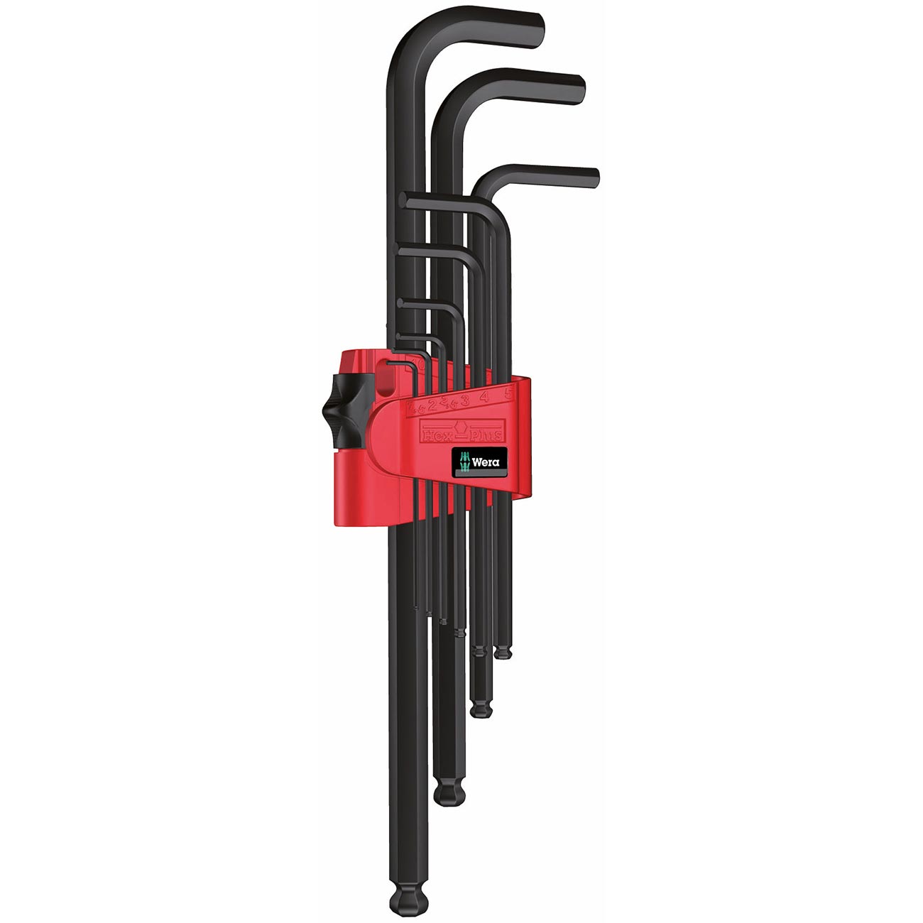 Wera Metric Hex-Plus BlackLaser L-Key Wrench Set (9-Piece)