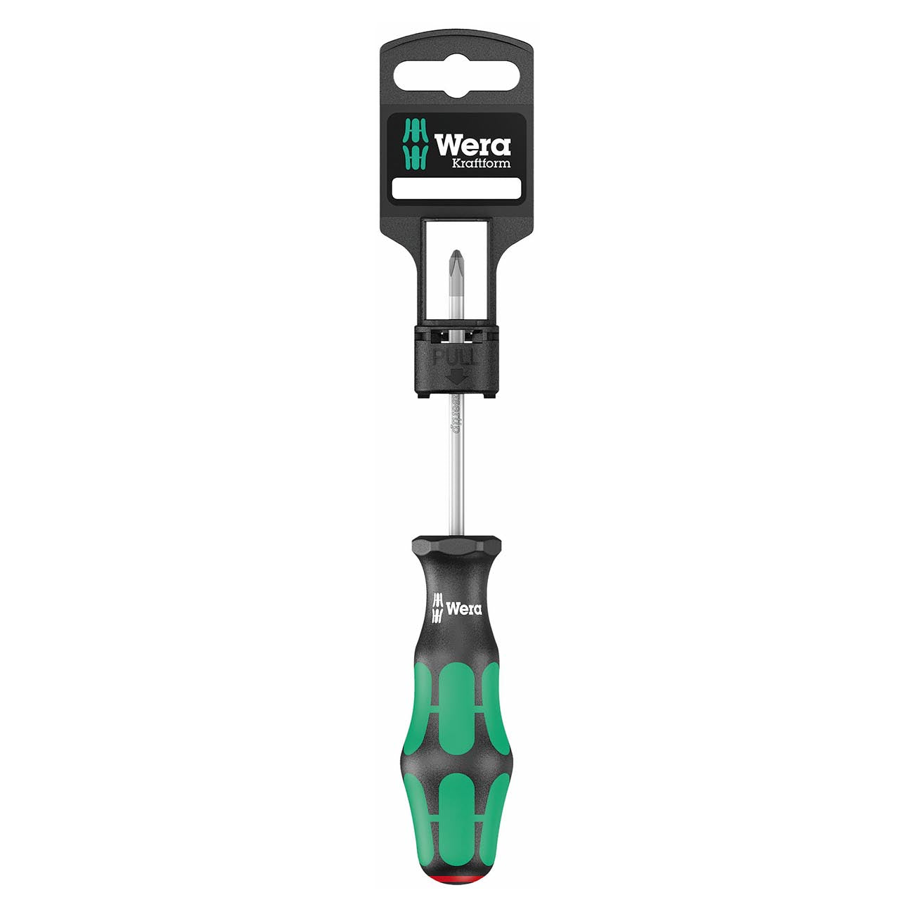 Wera Screwdriver: Phillips PH #1 x 80mm LaserTip (On Hang-Tag)