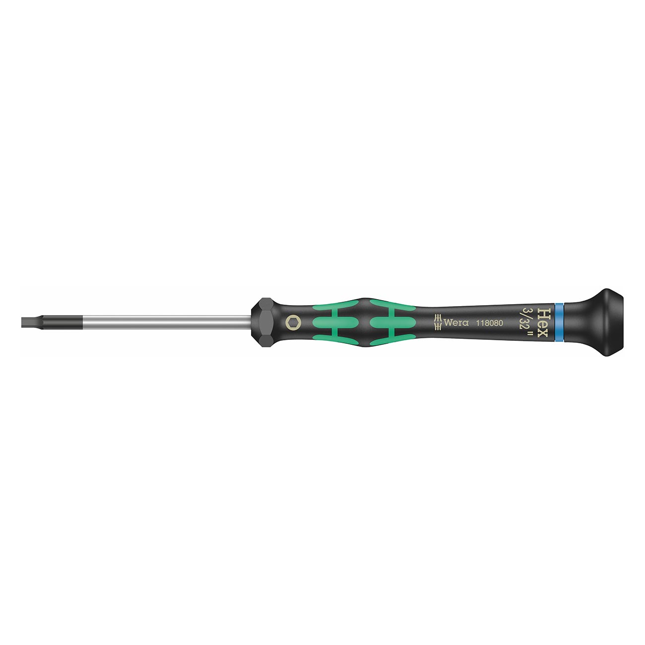 Wera Micro Precision SAE HEX-Plus Screwdriver - 3/32" x 60mm
