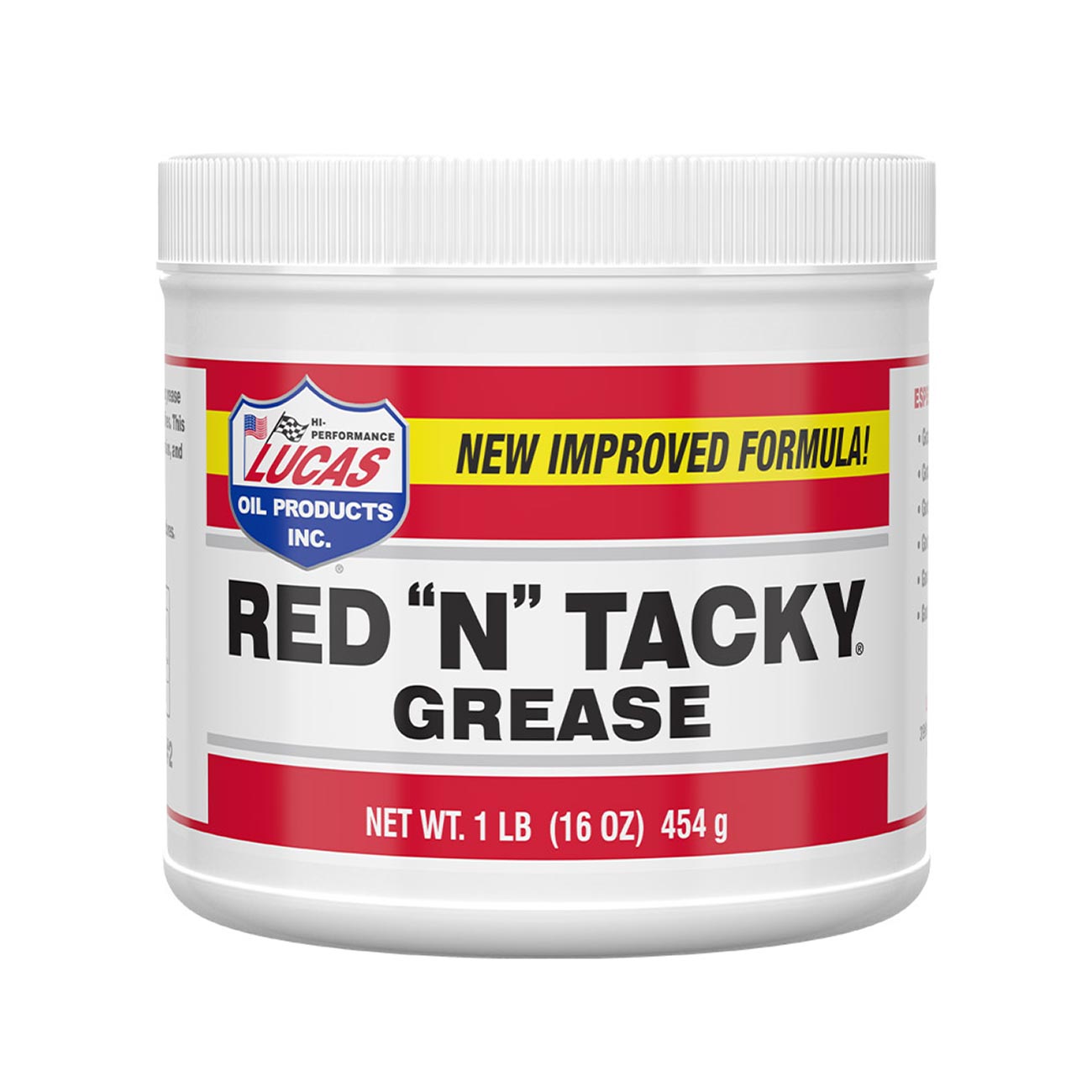 Lucas Oil Red N Tacky Grease - 1 Pound Tub
