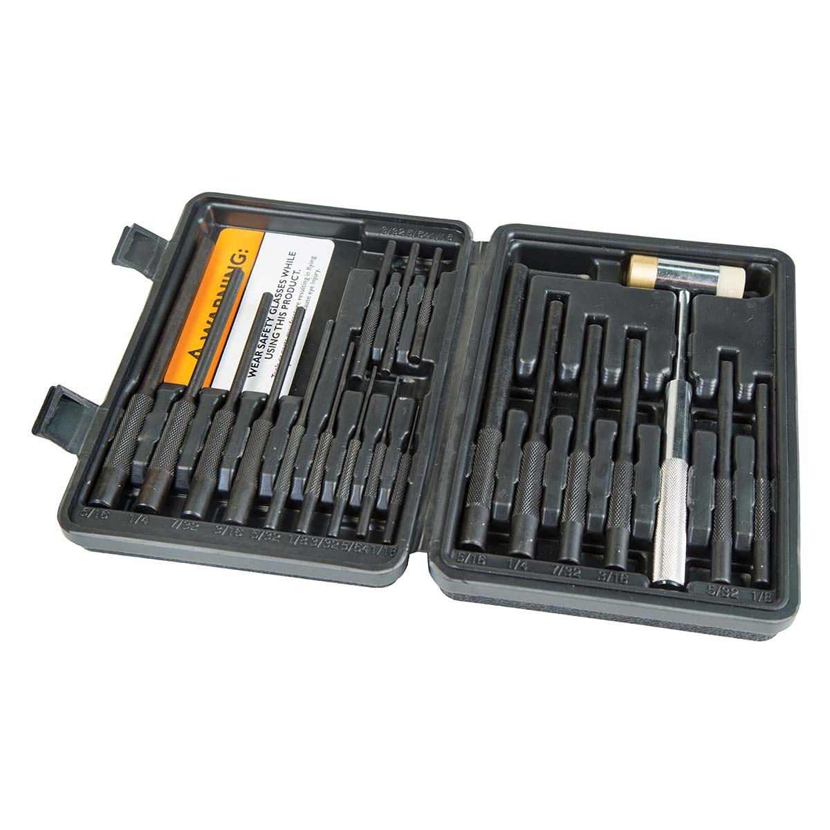 Wheeler Master Roll Pin Punch Set