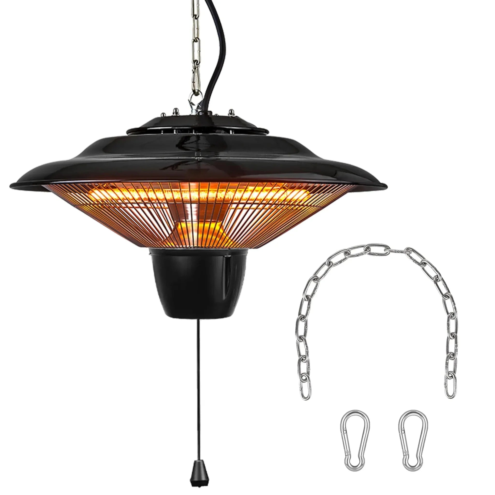 1500W Outdoor Hanging Patio Heater Ultra-Quiet Electric Heating Lamp - Clinch River Fishing USA