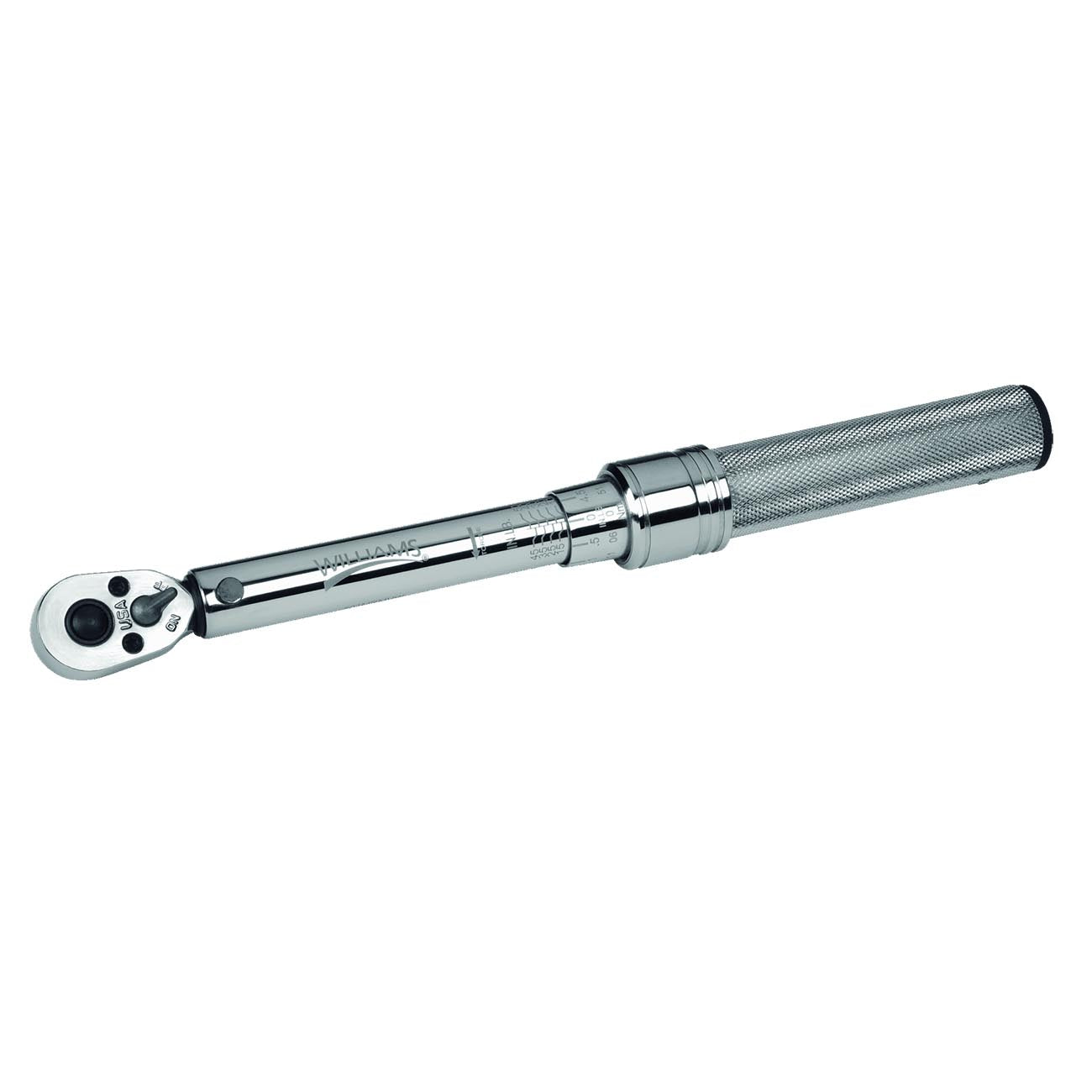 Williams 1/4" Drive 150 Inch-Pound Dual Scale Micro-Adjustable Torque Wrench with Non-Slip Grip