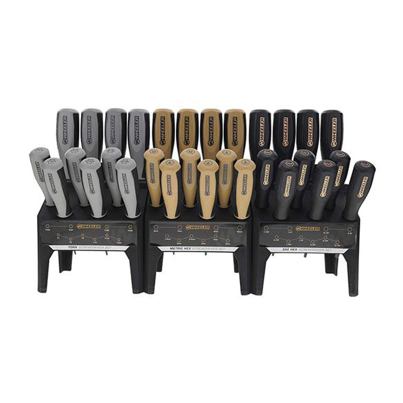 Wheeler Hex/Torx Benchtop Screwdriver Set (30 Piece)