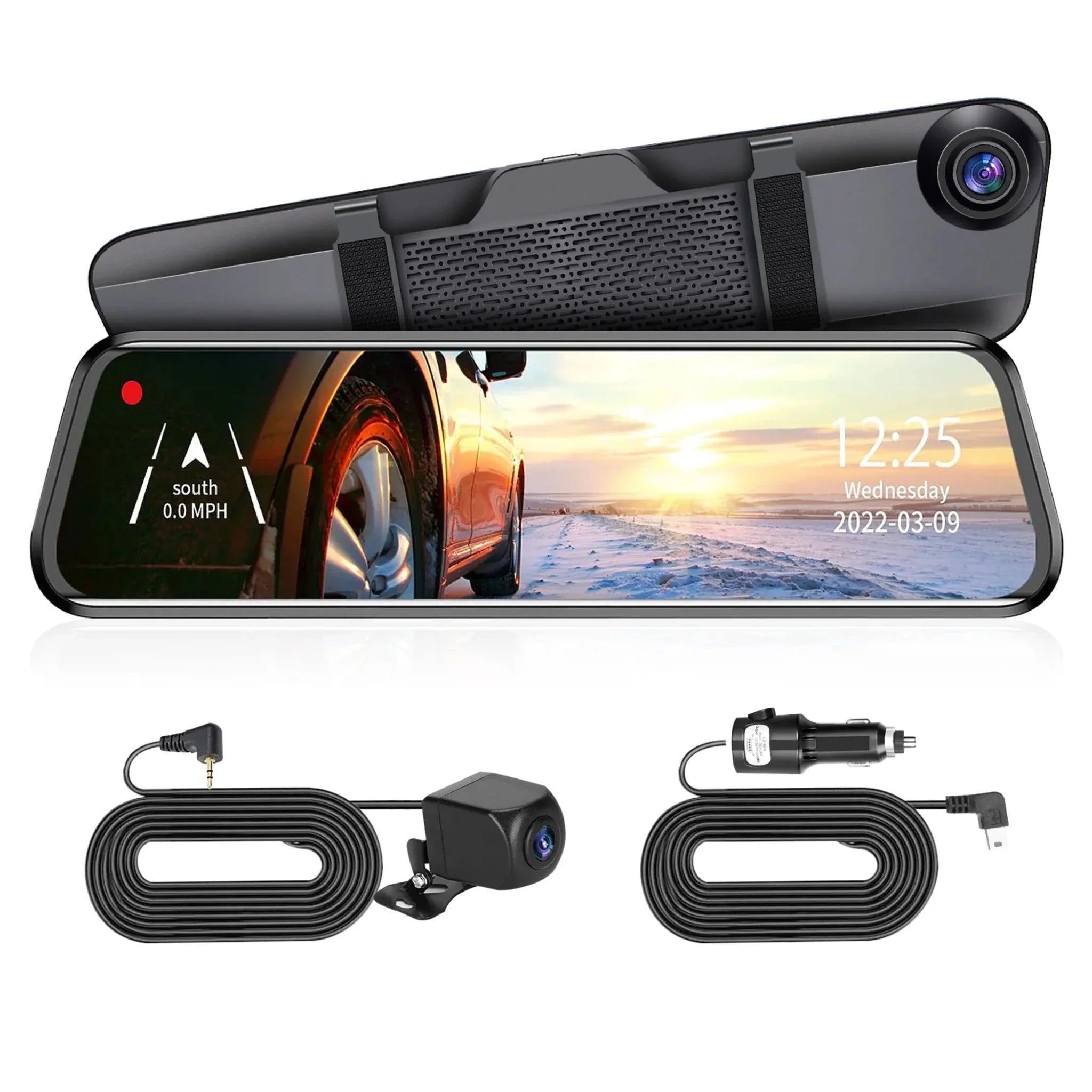 4K Car DVR 12in Dash Cam Camcorder Camera Recorder - Clinch River Fishing USA