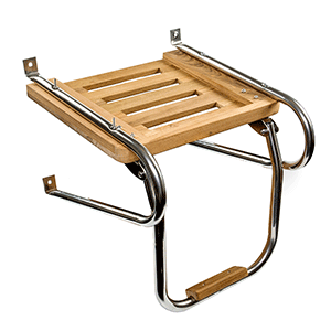 Whitecap Teak Swim Platform w/Ladder f/Inboard/Outboard Motors