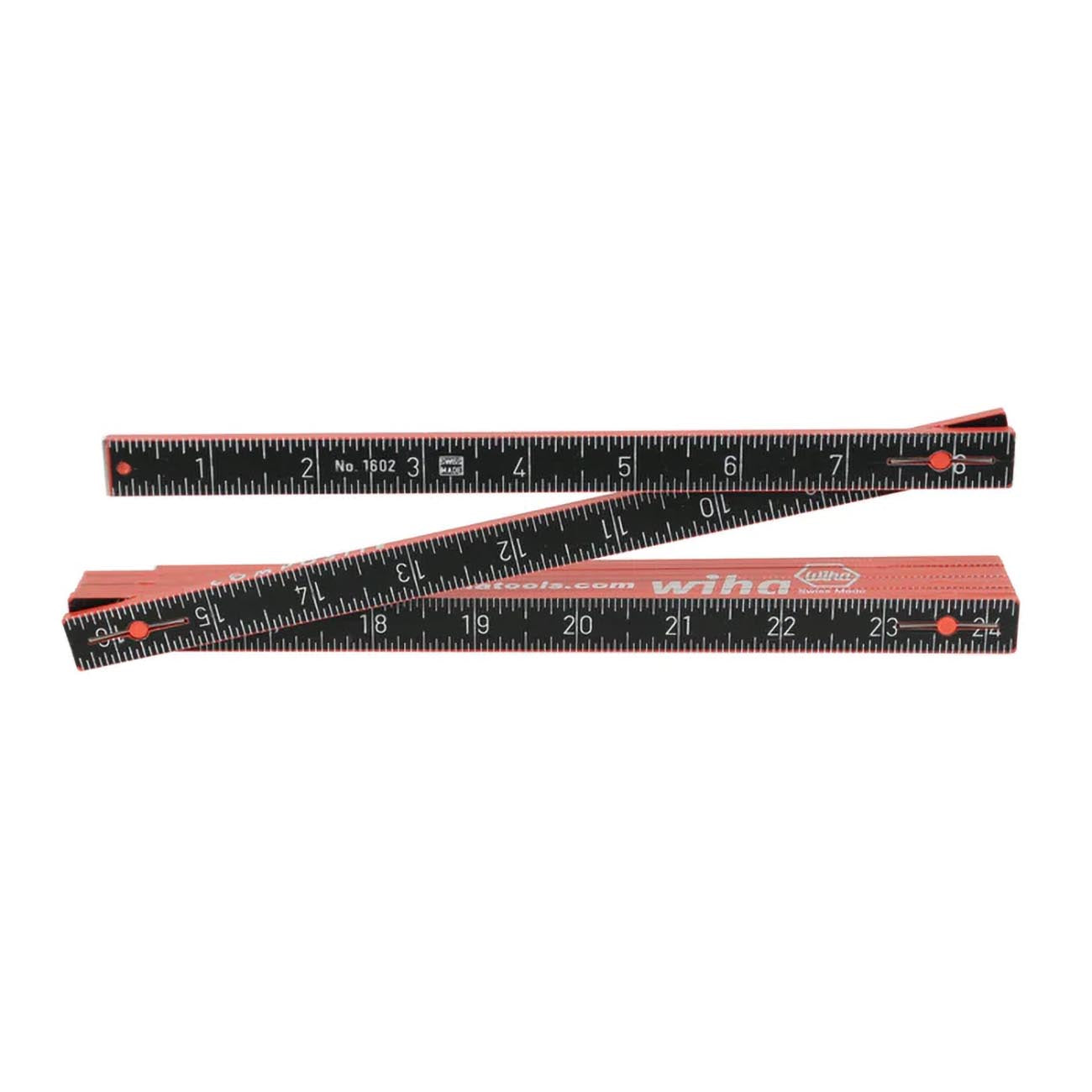 Wiha Composite 2 Meter Folding Ruler - Metric/Inch