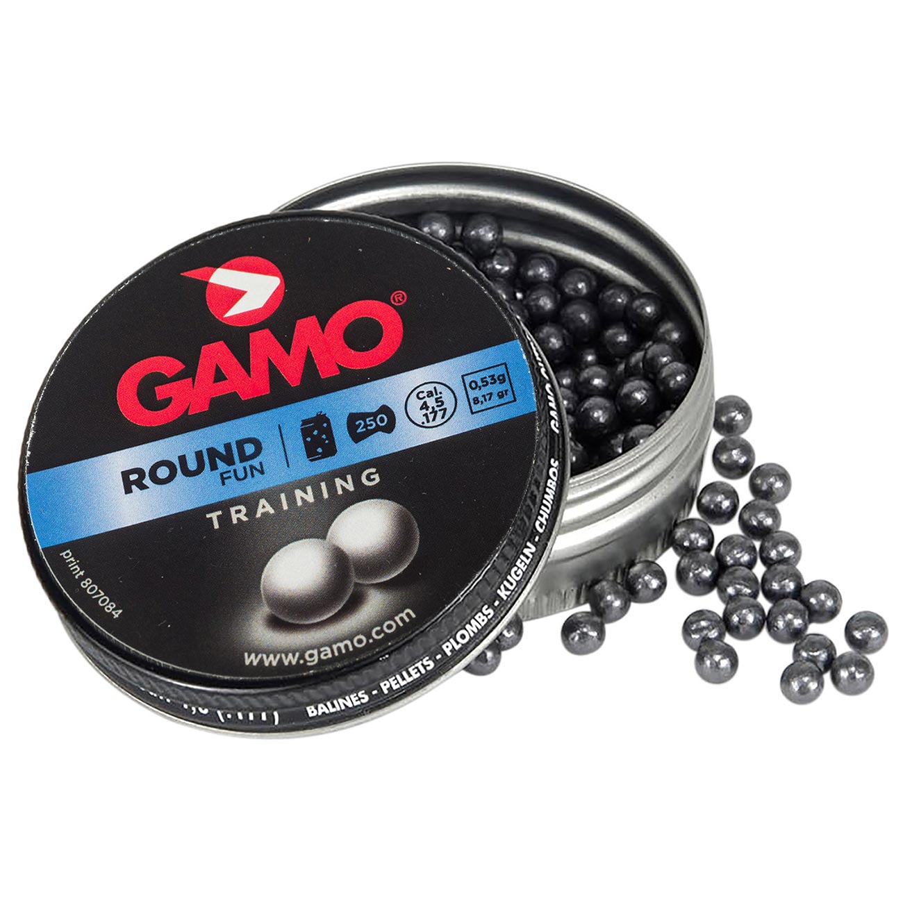 Gamo Roundball Lead Pellets (BBGÇÖS) .177 Cal. (250 per Tin)