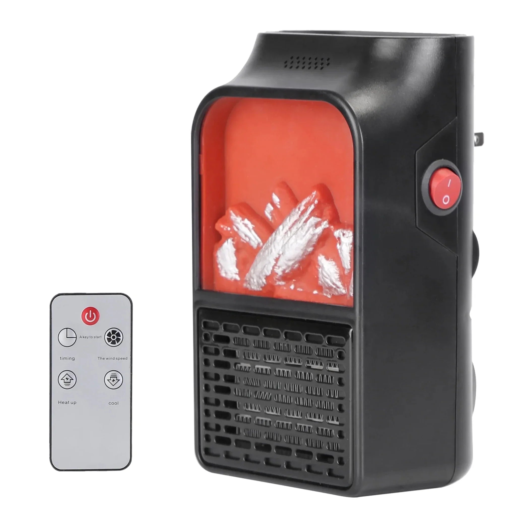 800W Plug-In Space Heater Wall Outlet Heater - Clinch River Fishing USA