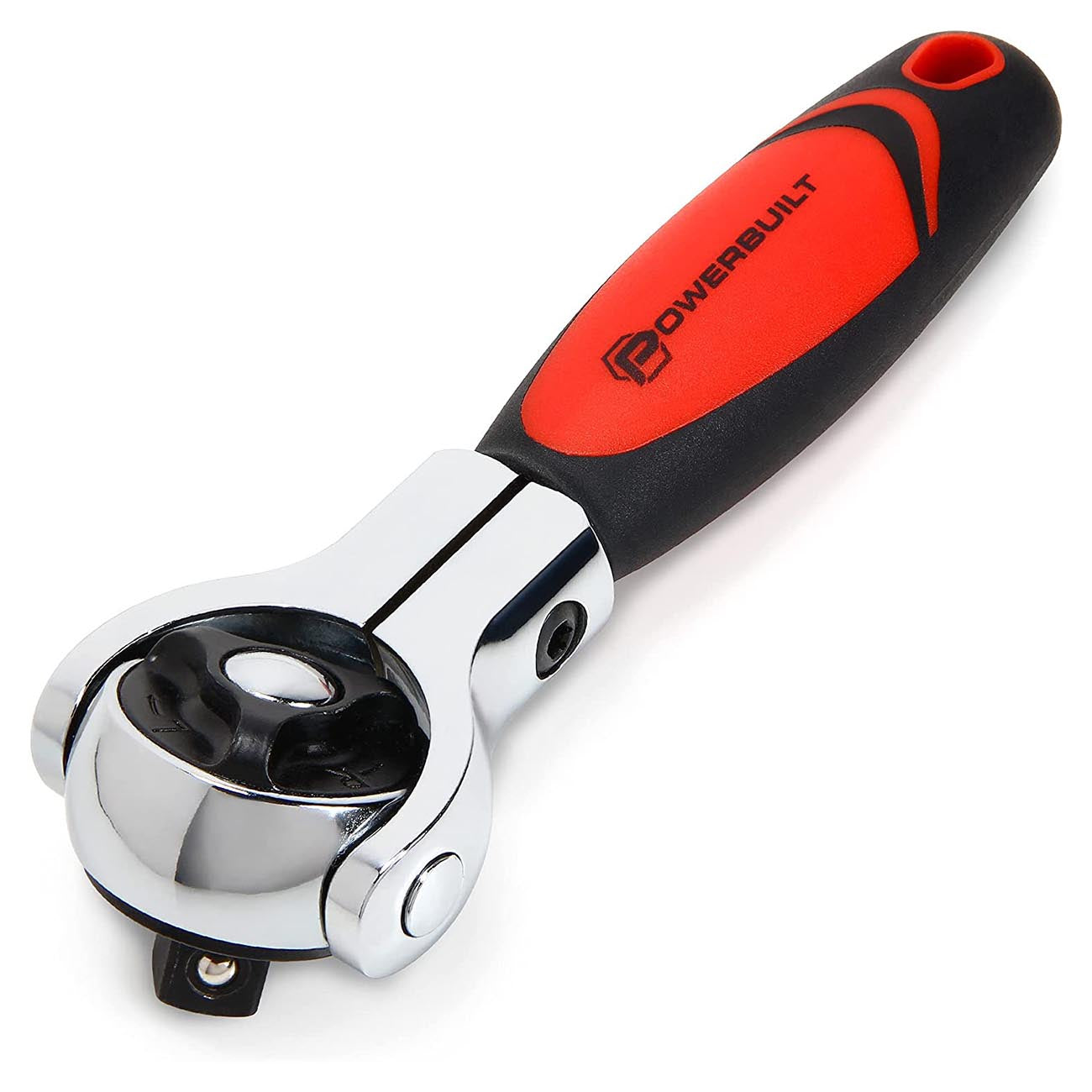 PowerBuilt 3/8" Drive Stubby Ratchet with 270-¦ Swivel Head - 72 Tooth