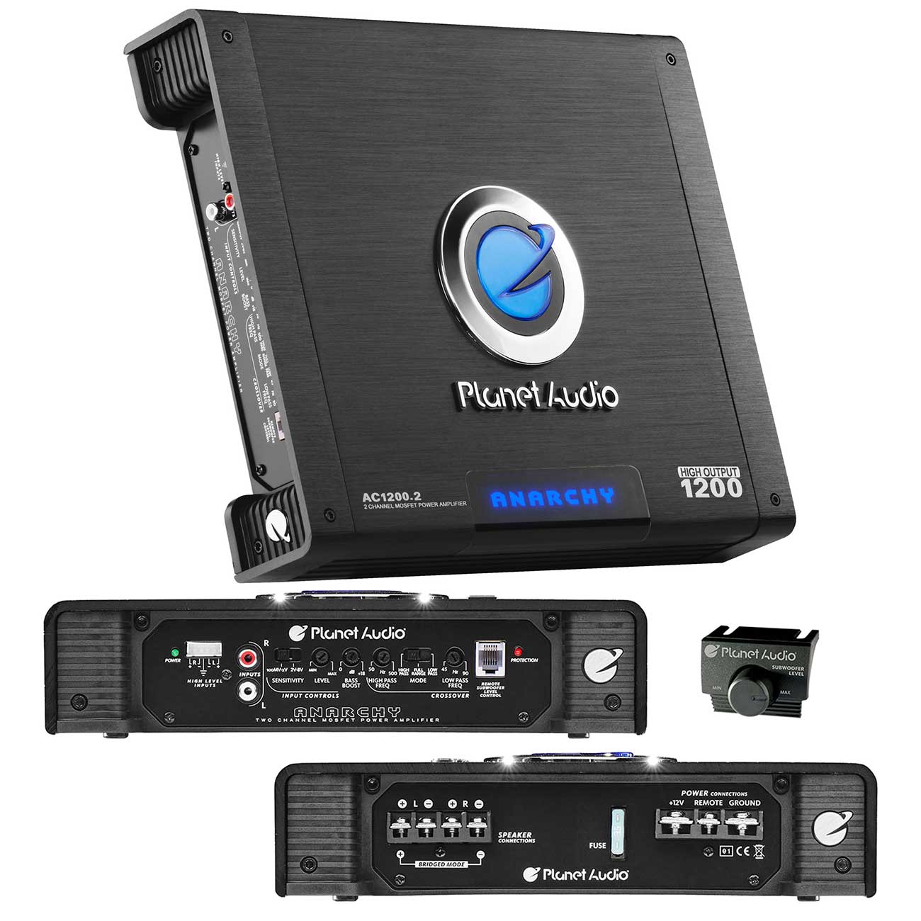 Planet Audio 2 Channel Amplifier 1200W MAX