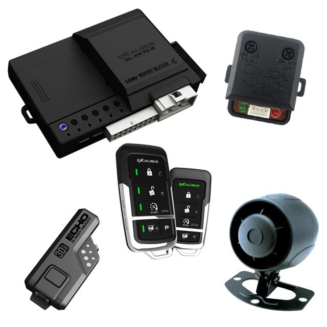 Excalibur 2-Way Car Alarm System with Remote Start - 3000 Foot Range