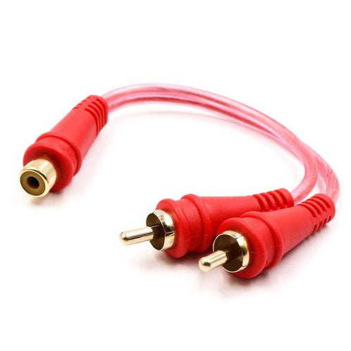 Audiopipe Installer Series 1F/2M Y-Splitter Gold Plated OFC RCA Cable