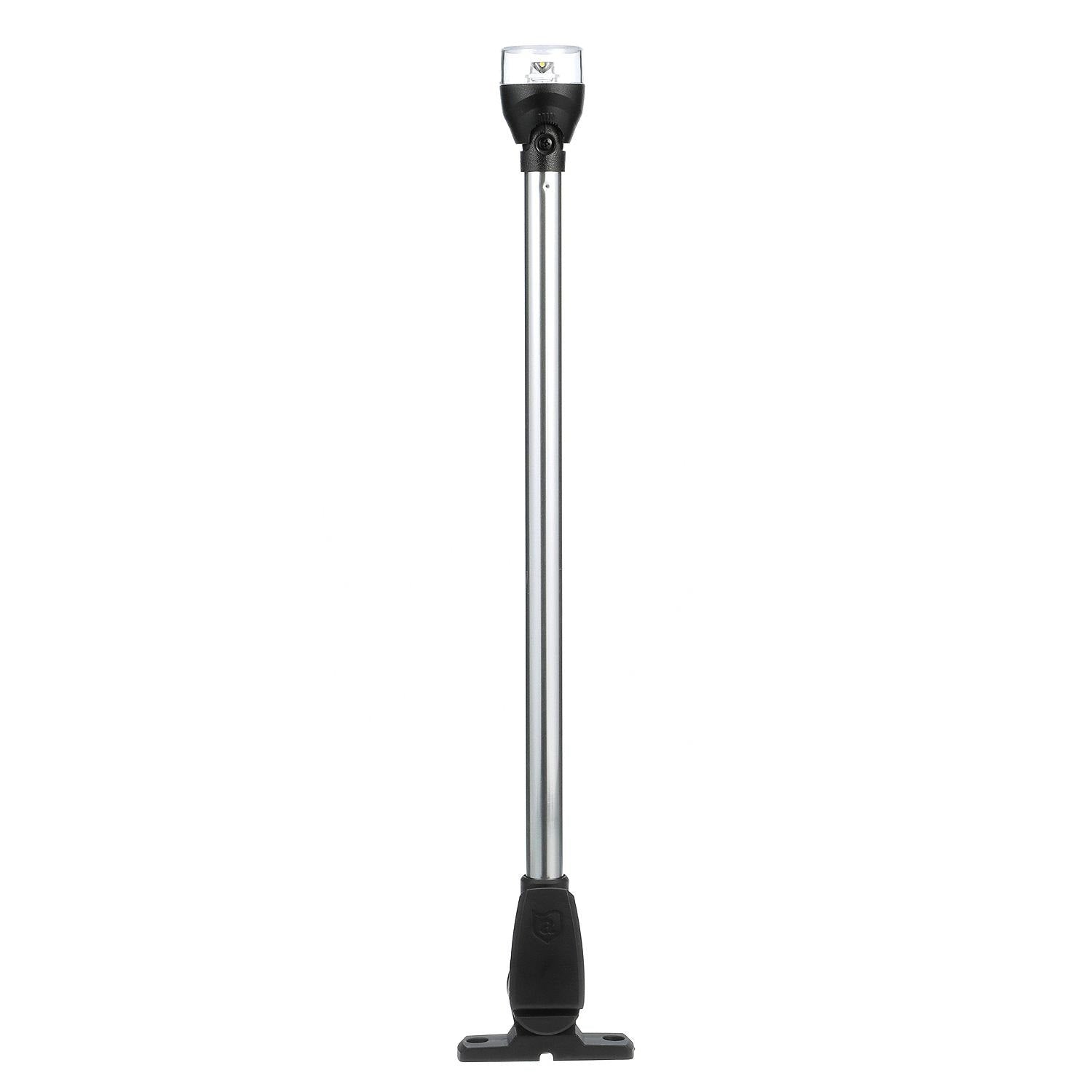Attwood LightArmor All-Round 20in Aluminum Pole Black Composite Base