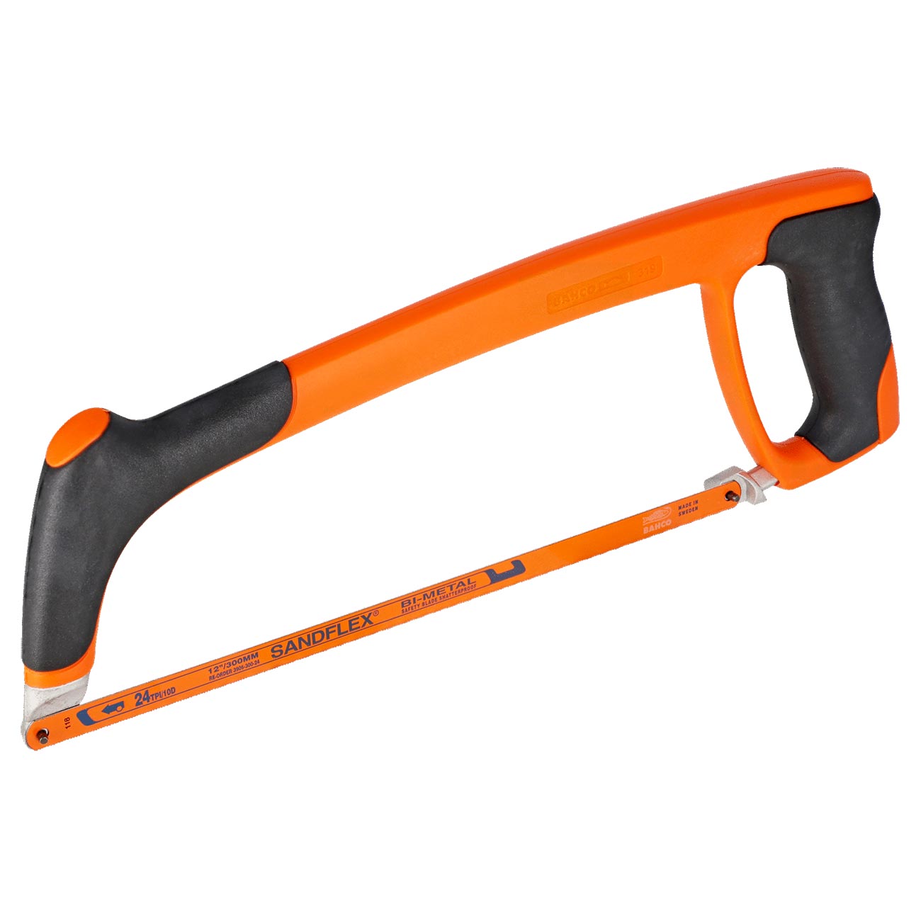 Bahco 12" (300mm) Professional Hand Hacksaw Frames with Soft Grip Handle