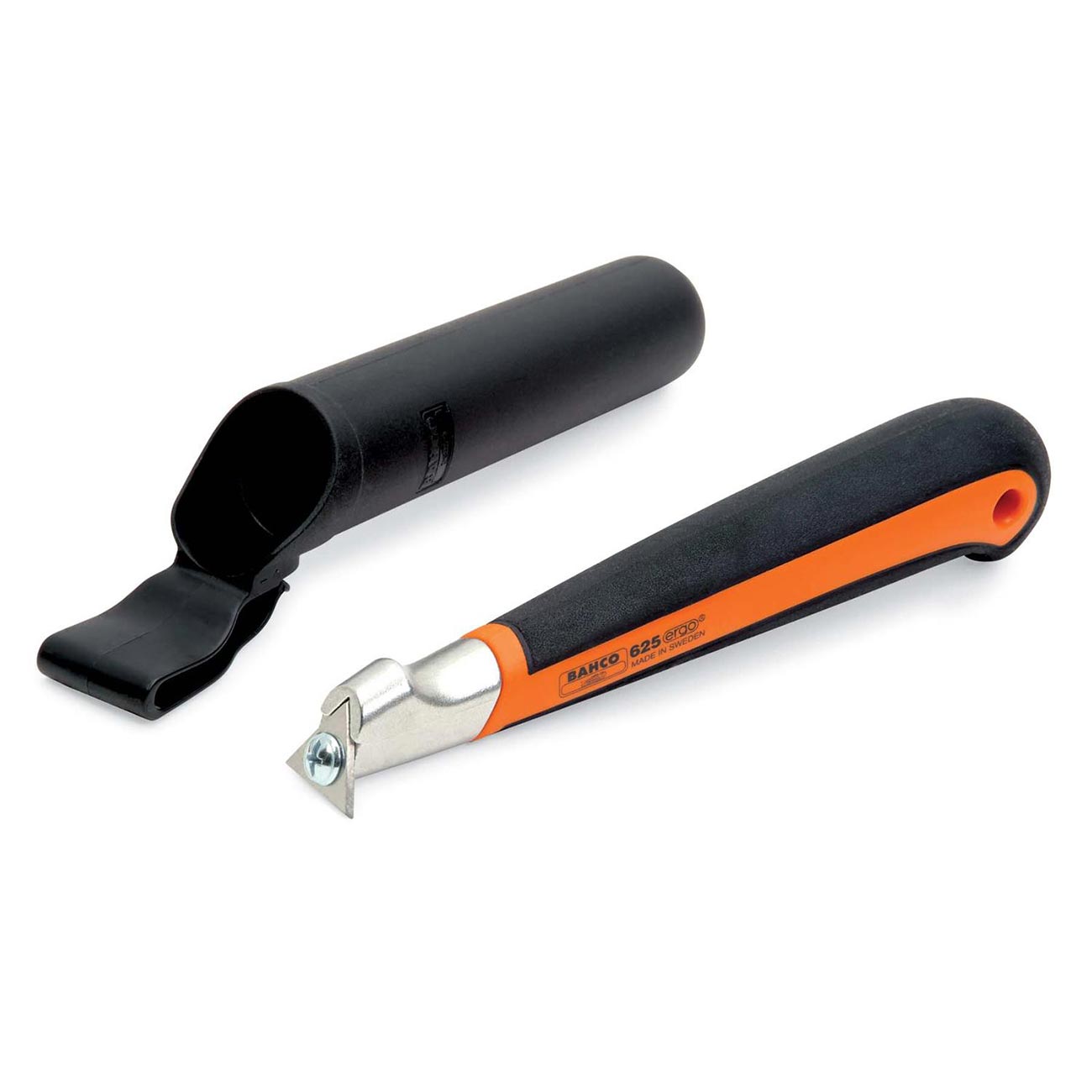 Bahco Precision Paint Scraper with ERGOGäó Dual-Component Handle & Plastic Holder