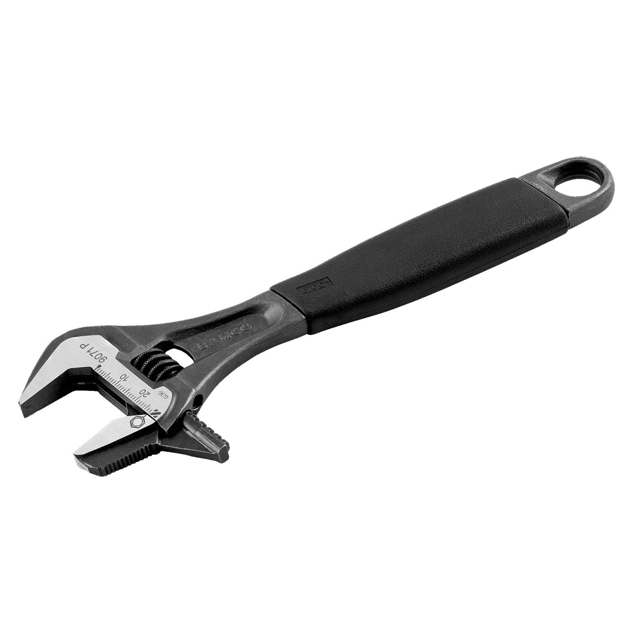 Bahco 12" ERGOGäó Rubber Handle Central Nut Adjustable Wrench with Reversible Jaw