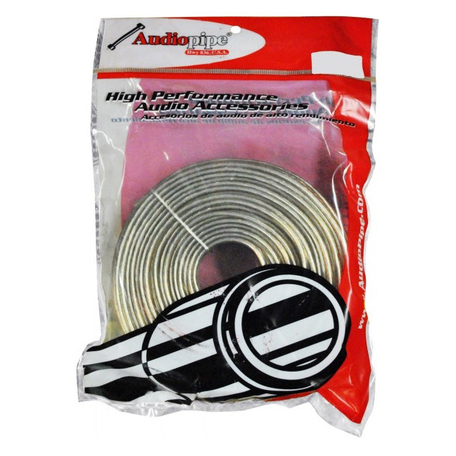 Audiopipe Speaker Wire 14-Gauge 25 Foot Poly Bagged - Clear Insulation