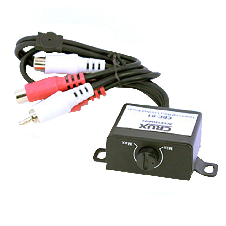 CRUX Bass Control Knob Stereo RCA Male to Female