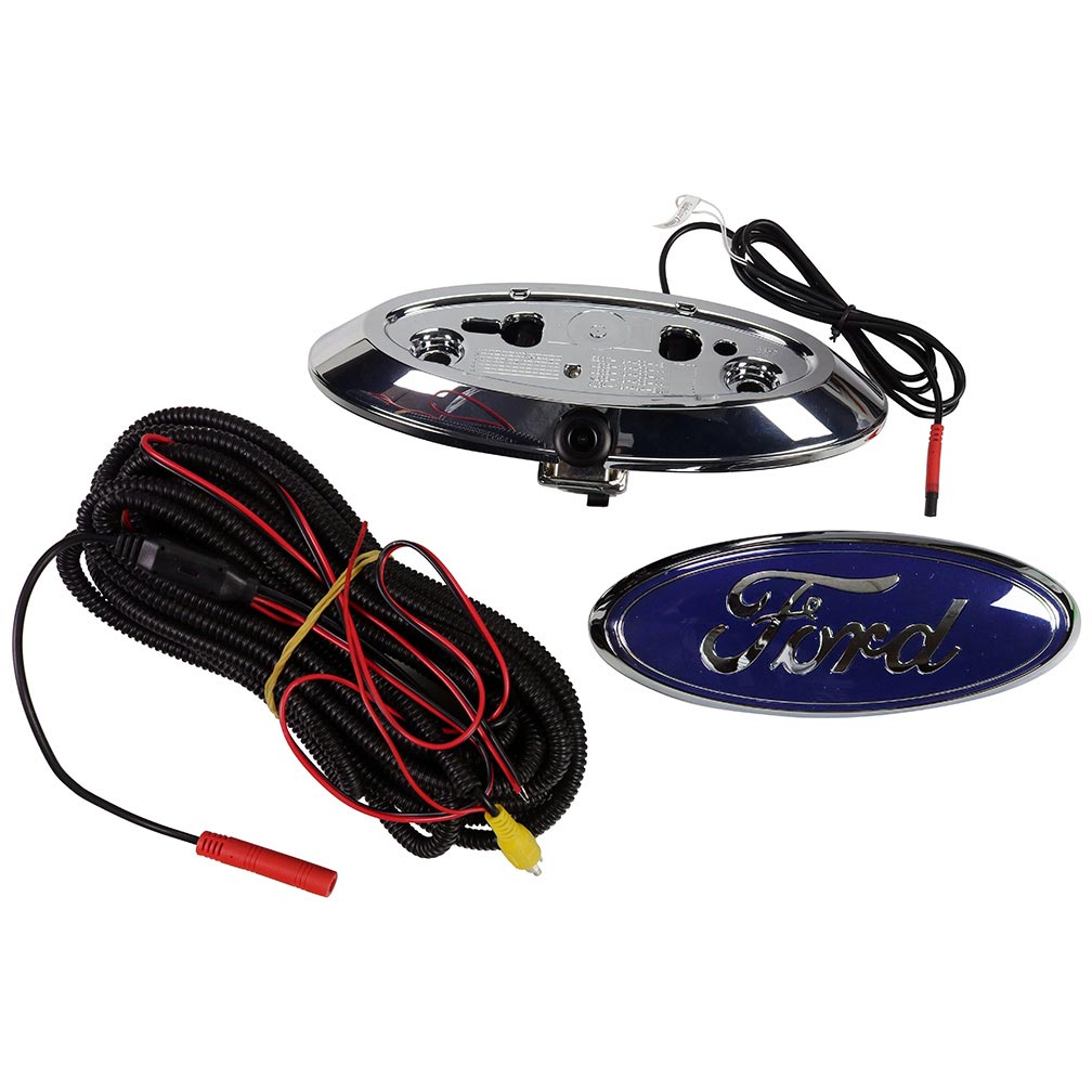 Crux Rearview Camera in Ford Emblem GÇô for select 2004-2014 Ford trucks