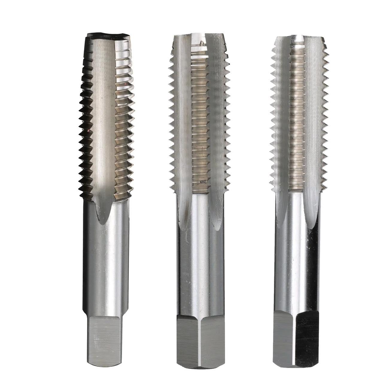 DRILL AMERICA 3/8"-16 Size High-Speed Steel Hand Threading Tap (3 Piece Set)