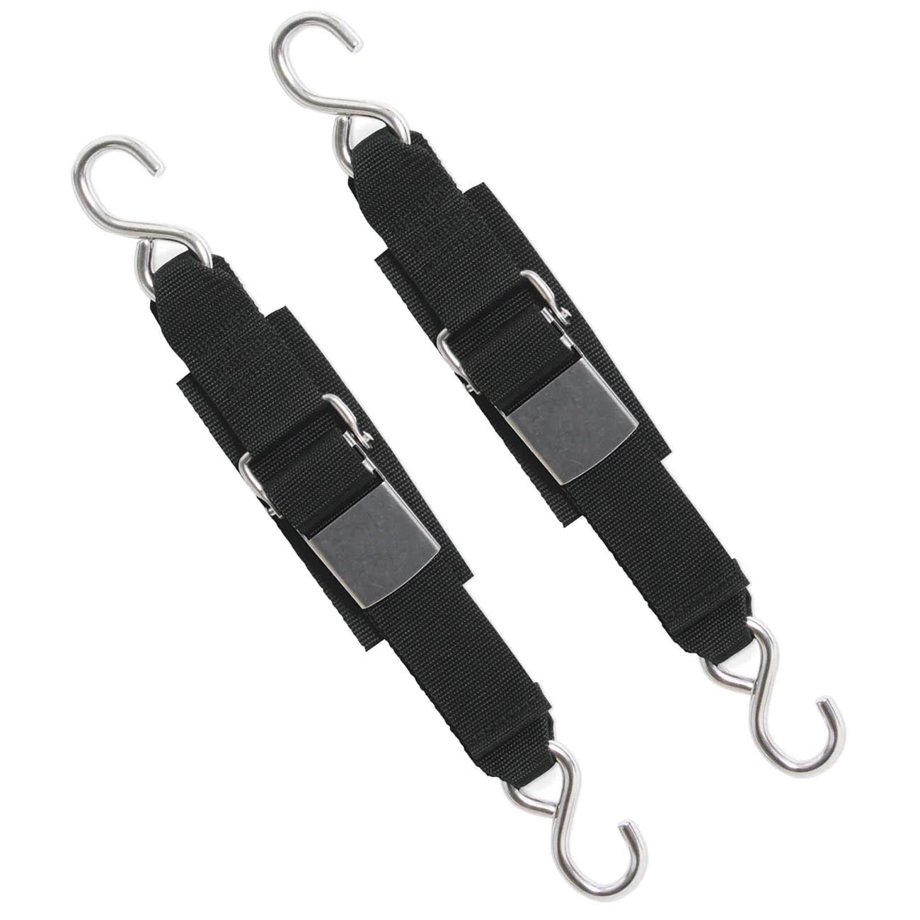 BoatBuckle Stainless Steel Kwik Lok Transom Tie-Down (Pair)