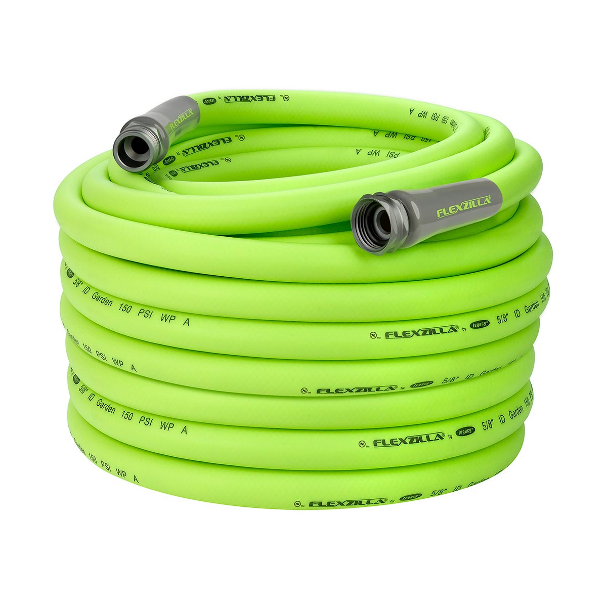Flexzilla-« Garden Hose 5/8" x 100' 3/4" - 11 1/2 GHT Fittings ZillaGreen-«