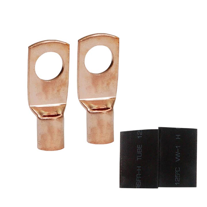 Nippon 4 gauge copper ring tongue terminal #5/16