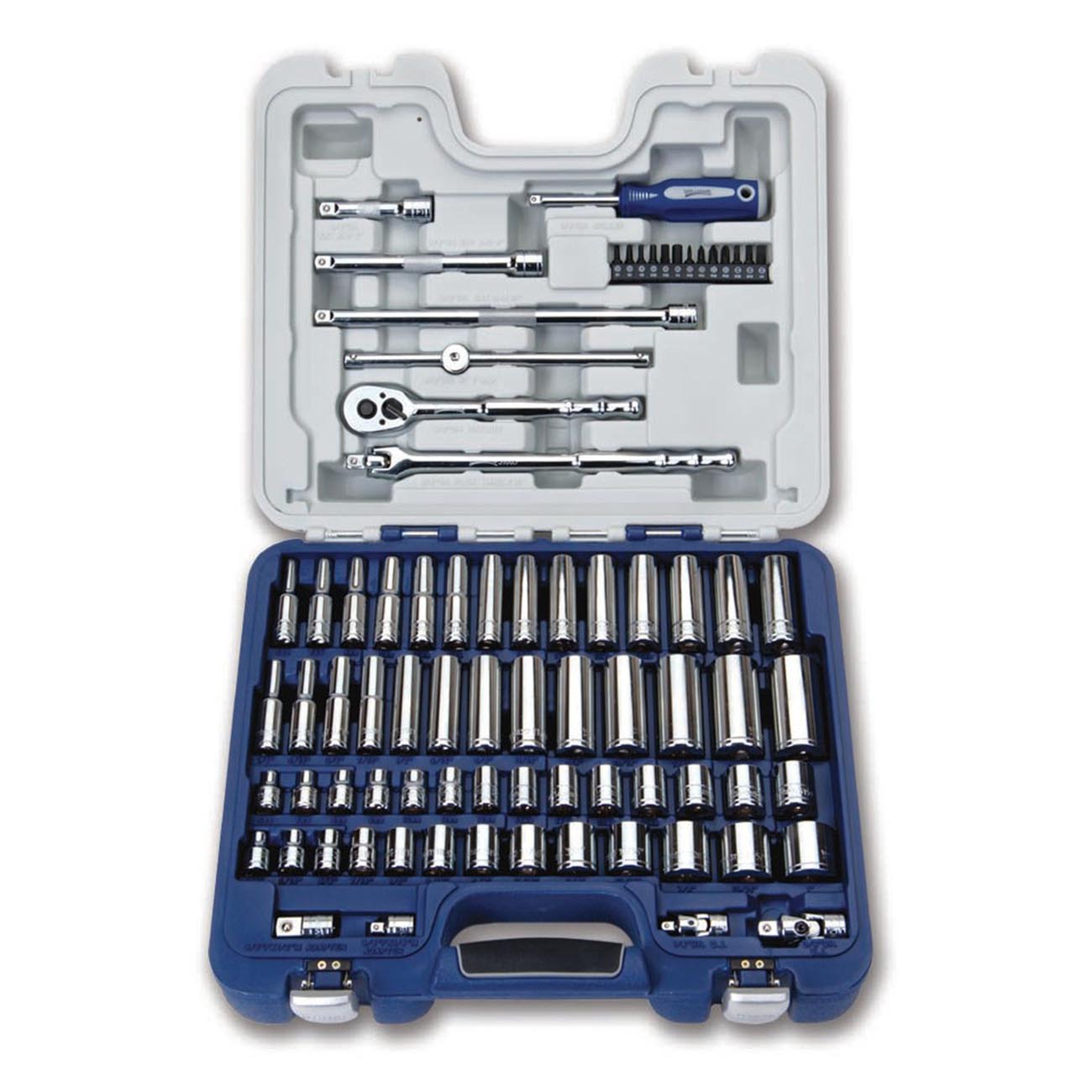 Williams 3/8" Drive SAE/Metric Deluxe Socket/Tool Set (79-Piece)