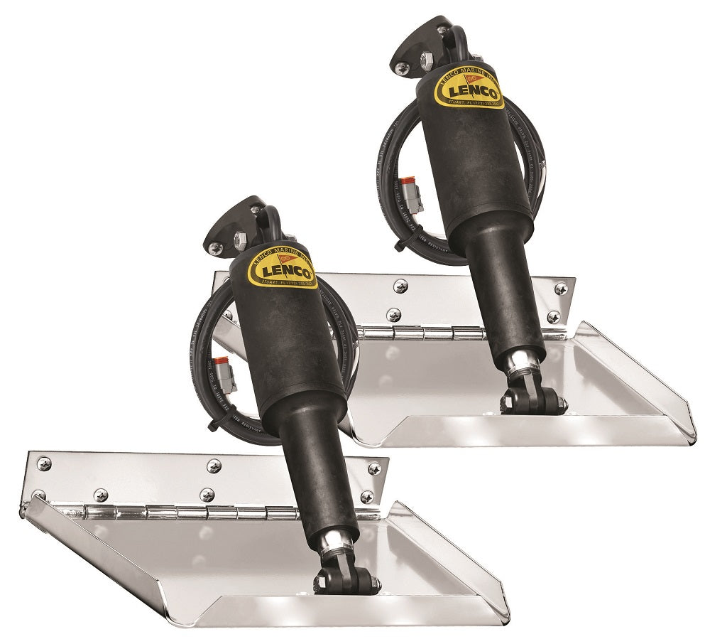 Lenco 14inx12in Performance Trim Tab Kit 12v Requires Switch