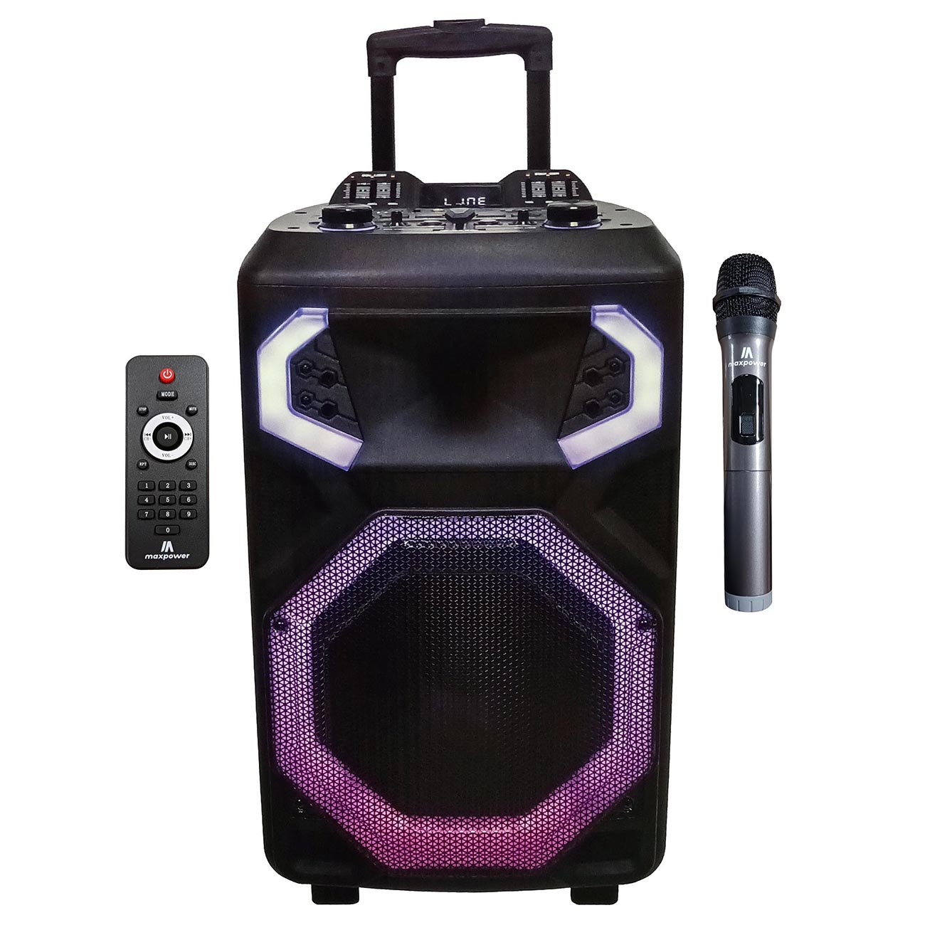 Maxpower Portable 15" Woofer Bluetooth Professional Speaker System