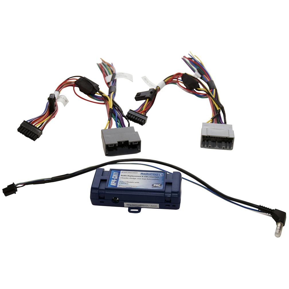 PAC Radio Replacement Interface for GÇÖ04-GÇÖ18 Chrysler/Dodge/Jeep Vehicles with CAN bus