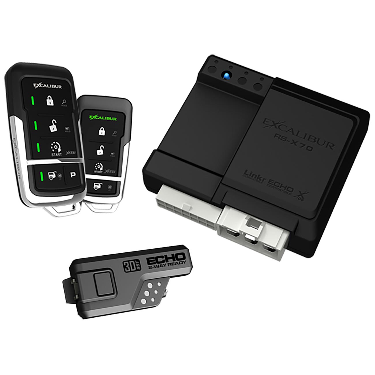 Excalibur 900MHz LED 2-Way Keyless Entry & Remote Start (Linkr Ready)