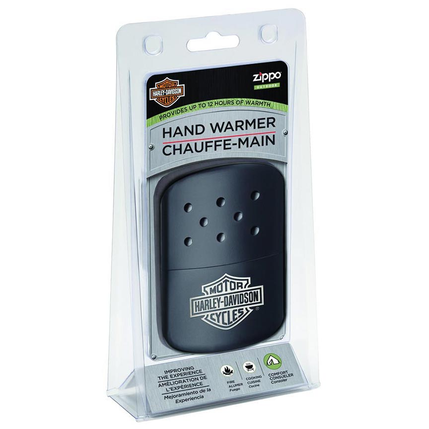 Zippo 12-hour Refillable Hand Warmer - Harley Davidsonยฎ - Black Matte