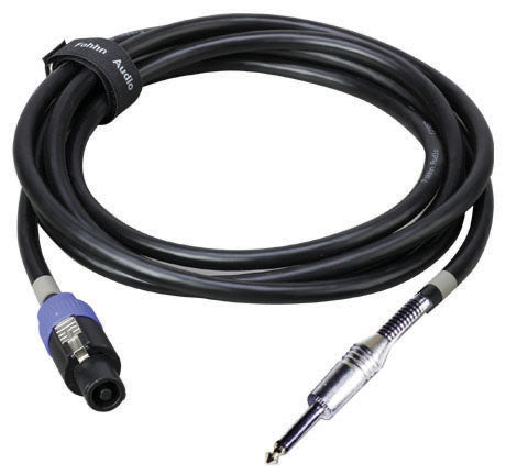 Studio Z Speakon Plug to 1/4" Male DJ Speaker Cable - 25 Feet