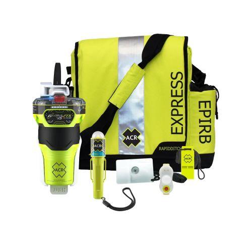 ACR GlobalFix V5 Survival Kit (EPIRB V5 Cat 2, C-Strobe H2-On, Hemilight, Whistle, RapidDitch Bag, Sig Mirror) | 2381 - Clinch River Fishing USA