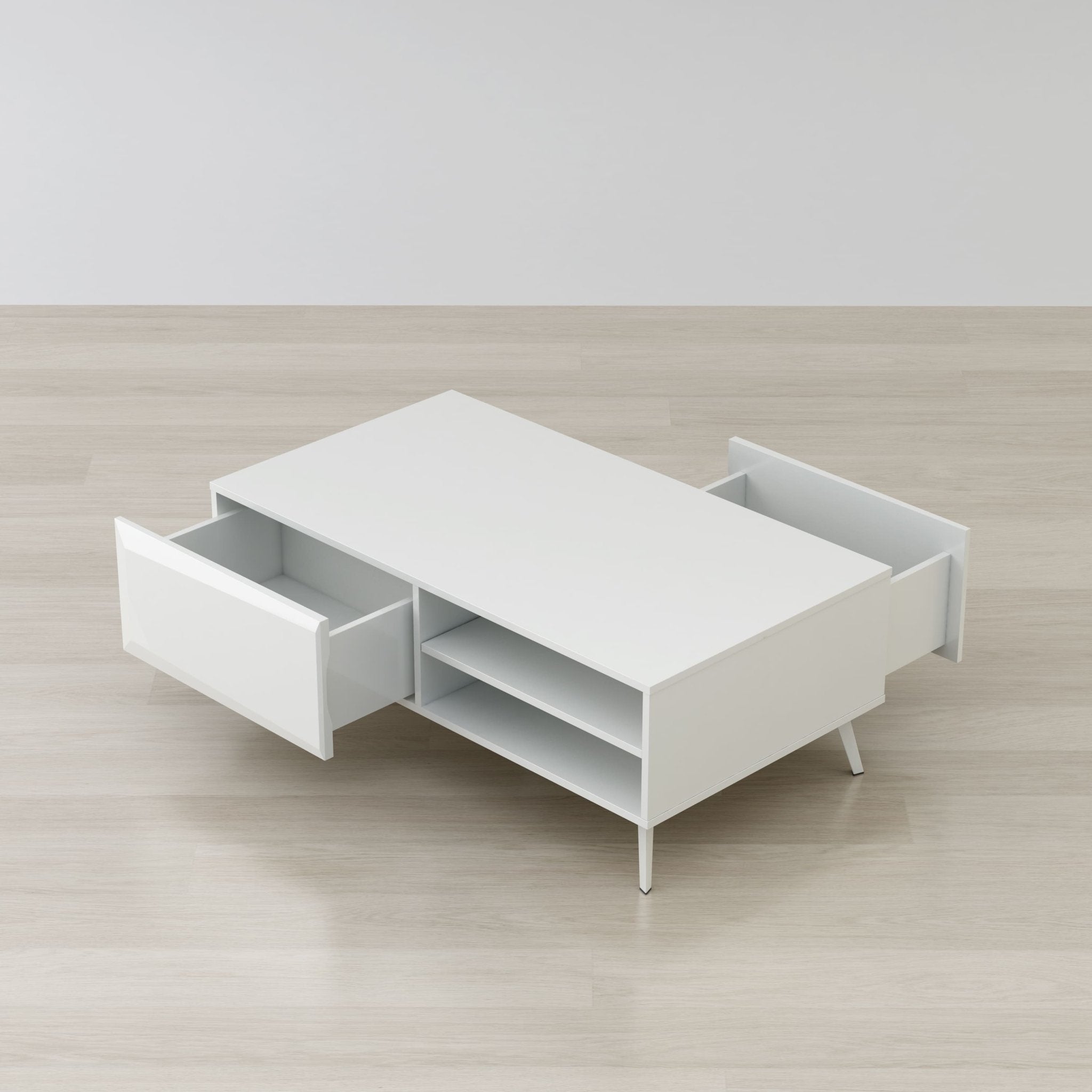 ALTUS 43″ COFFEE TABLE GLOSS WHITE - Clinch River Fishing USA