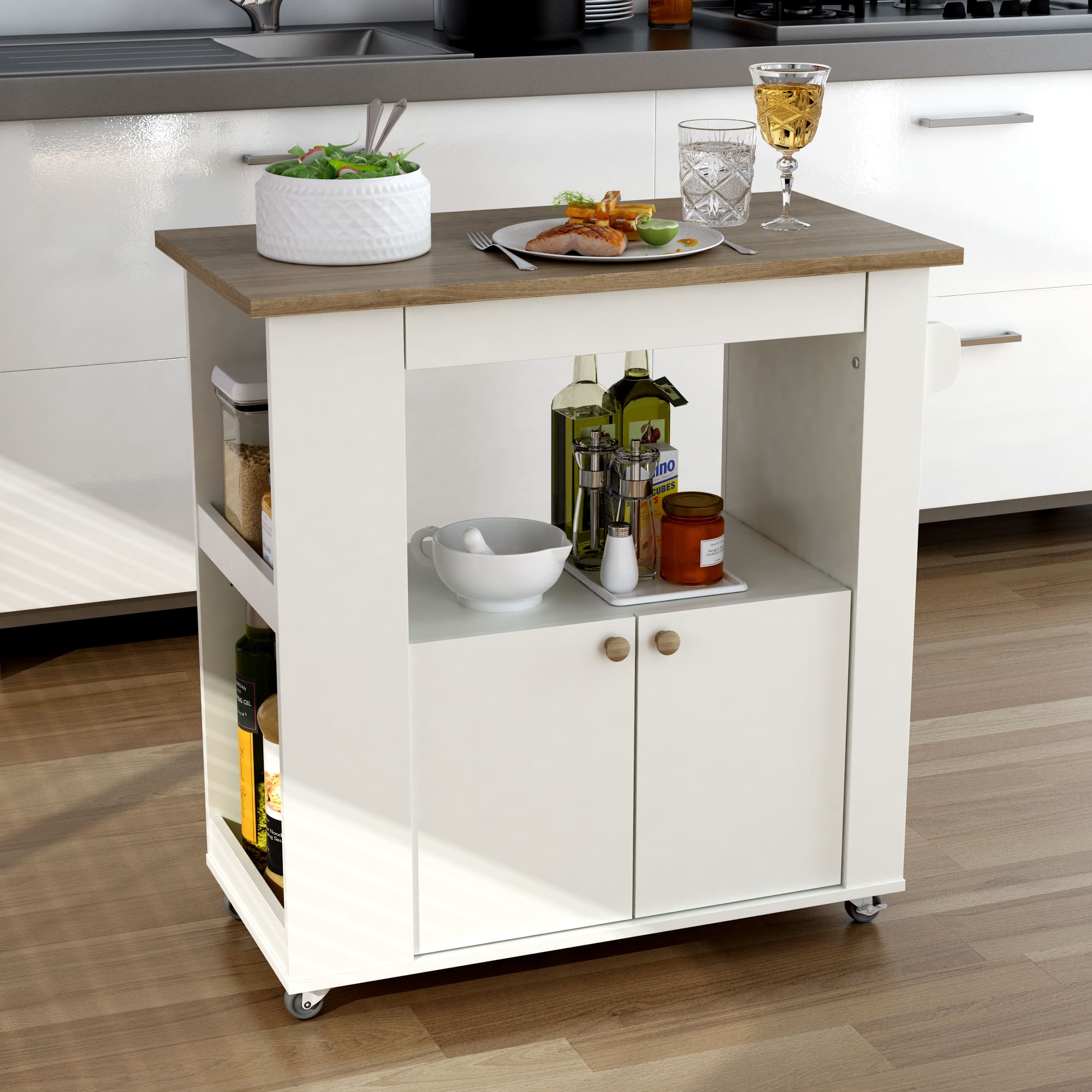 ASTON 33" KITCHEN CART - Clinch River Fishing USA
