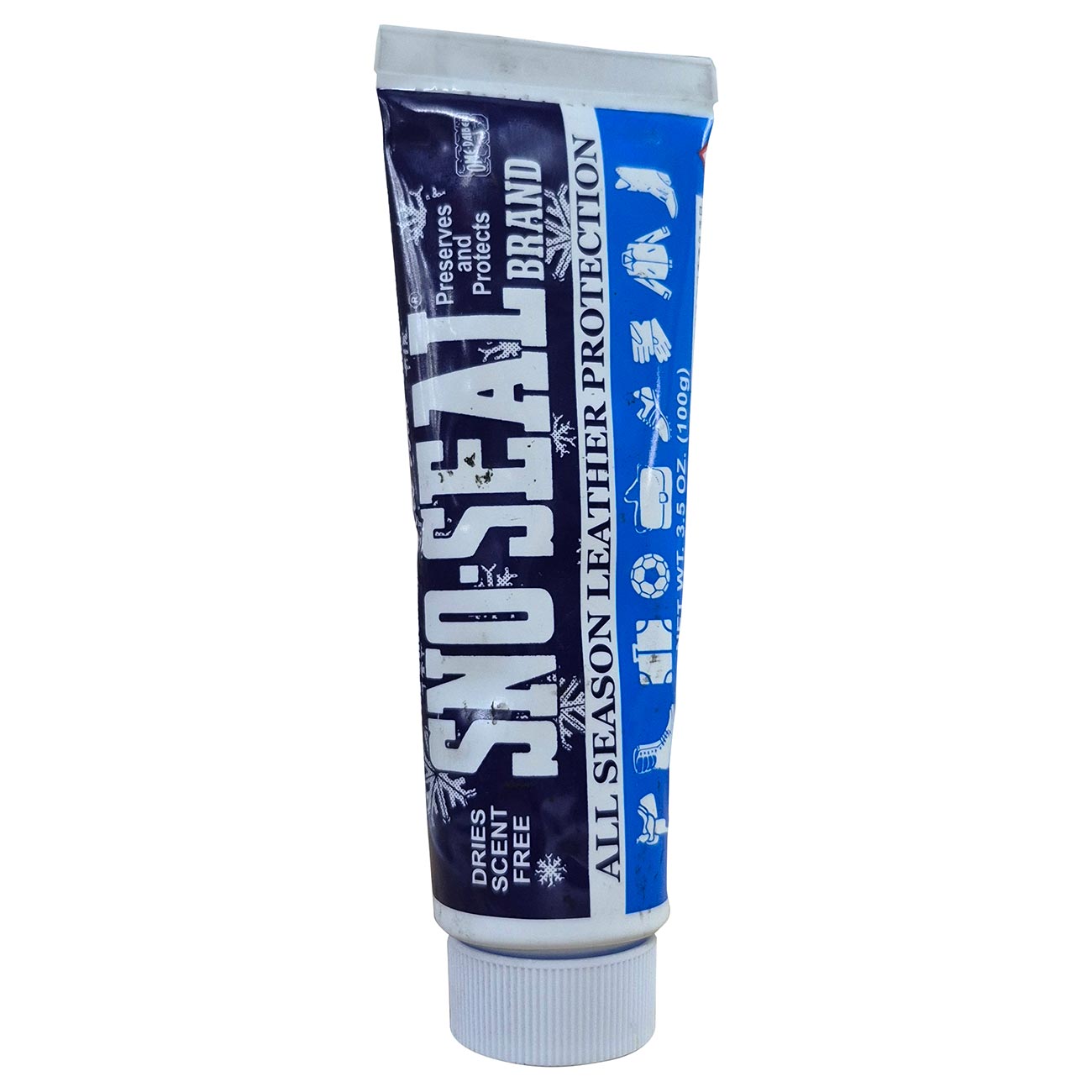 Atsko Sno - Seal Original Beeswax Waterproofing Seasonal Leather Protection (3.5 oz Tube) in carton - Clinch River Fishing USA