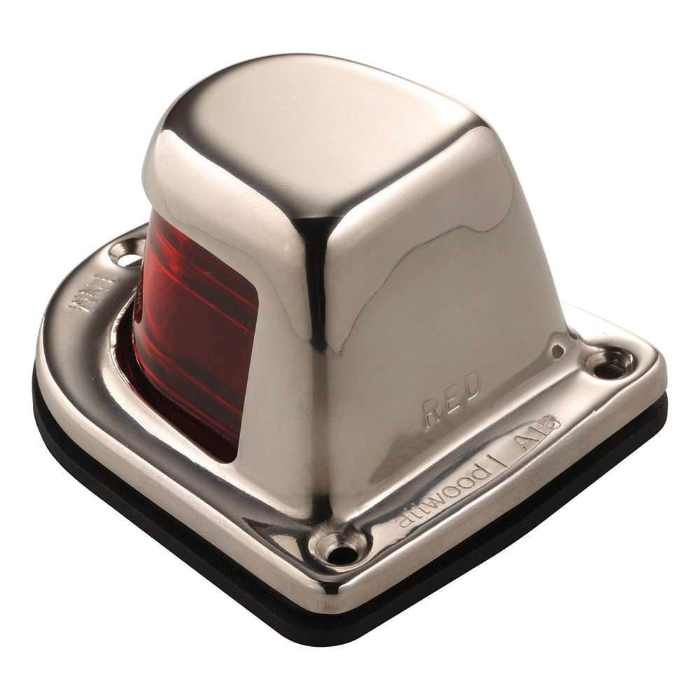 Attwood 1 - Mile Deck Mount, Red Sidelight - 12V - Stainless Steel Housing - Clinch River Fishing USA