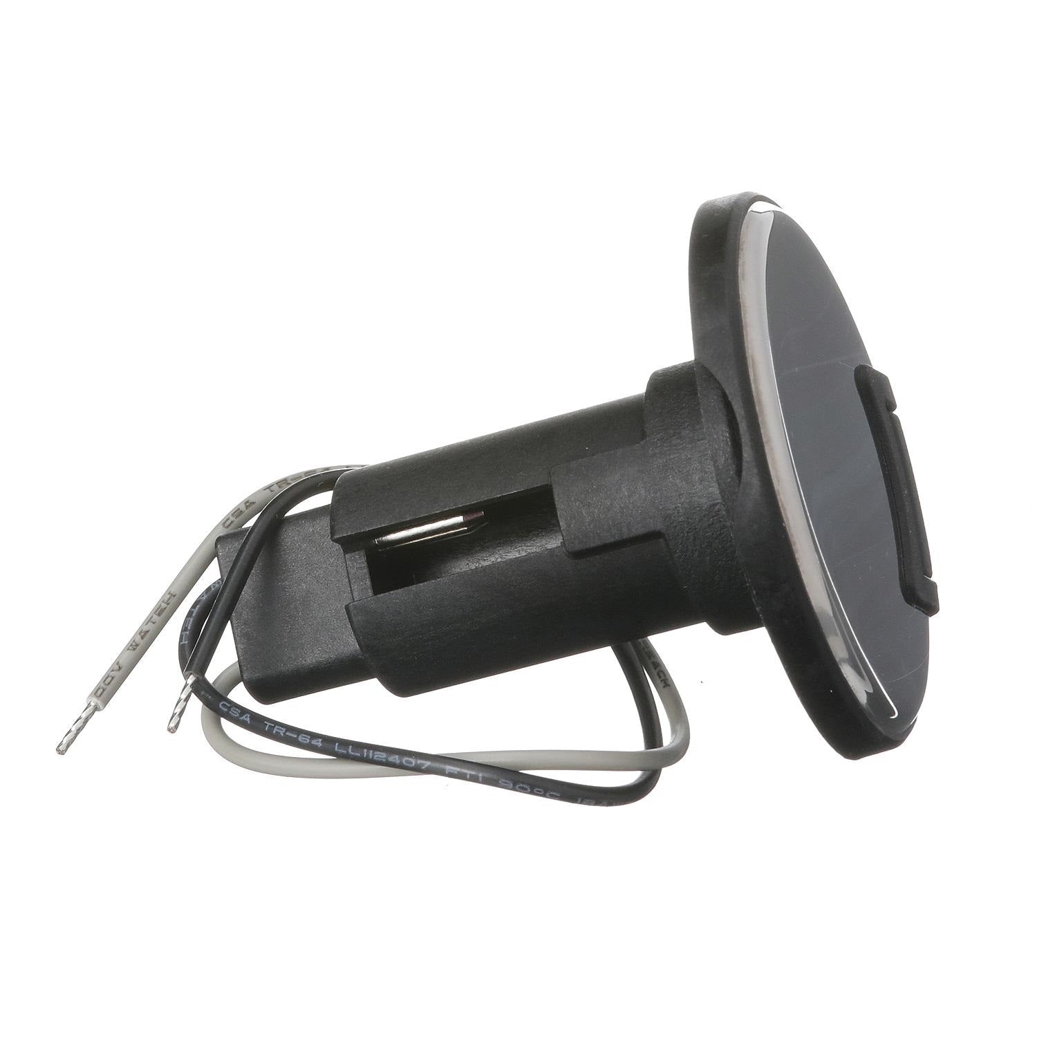 Attwood 910R Series Round Base 2-Pin Over Mold 306 Stainless Steel Black Cover - Clinch River Fishing USA