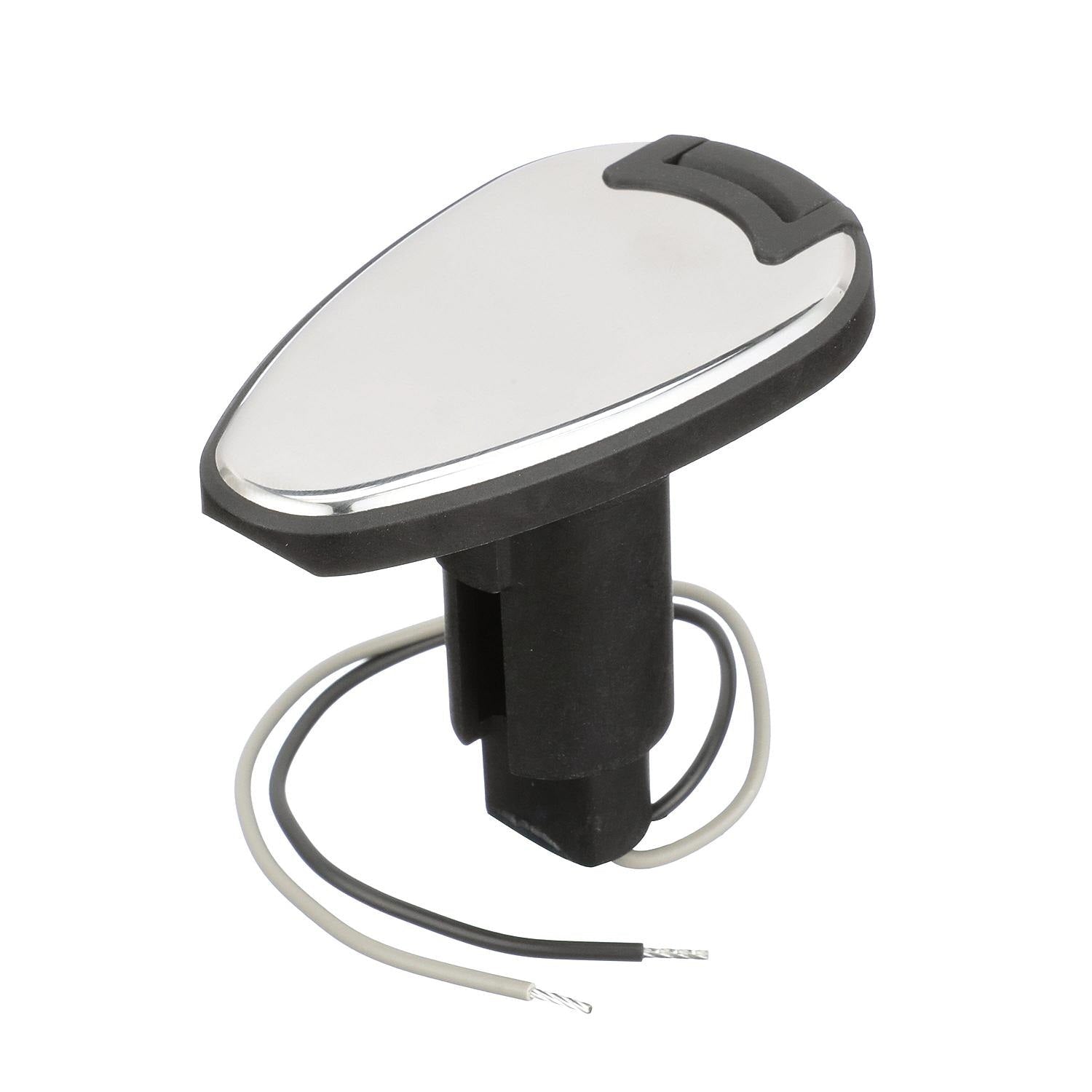 Attwood 910T Series Teardrop Base 2-Pin Over Mold 306 Stainless Steel Black Cover - Clinch River Fishing USA