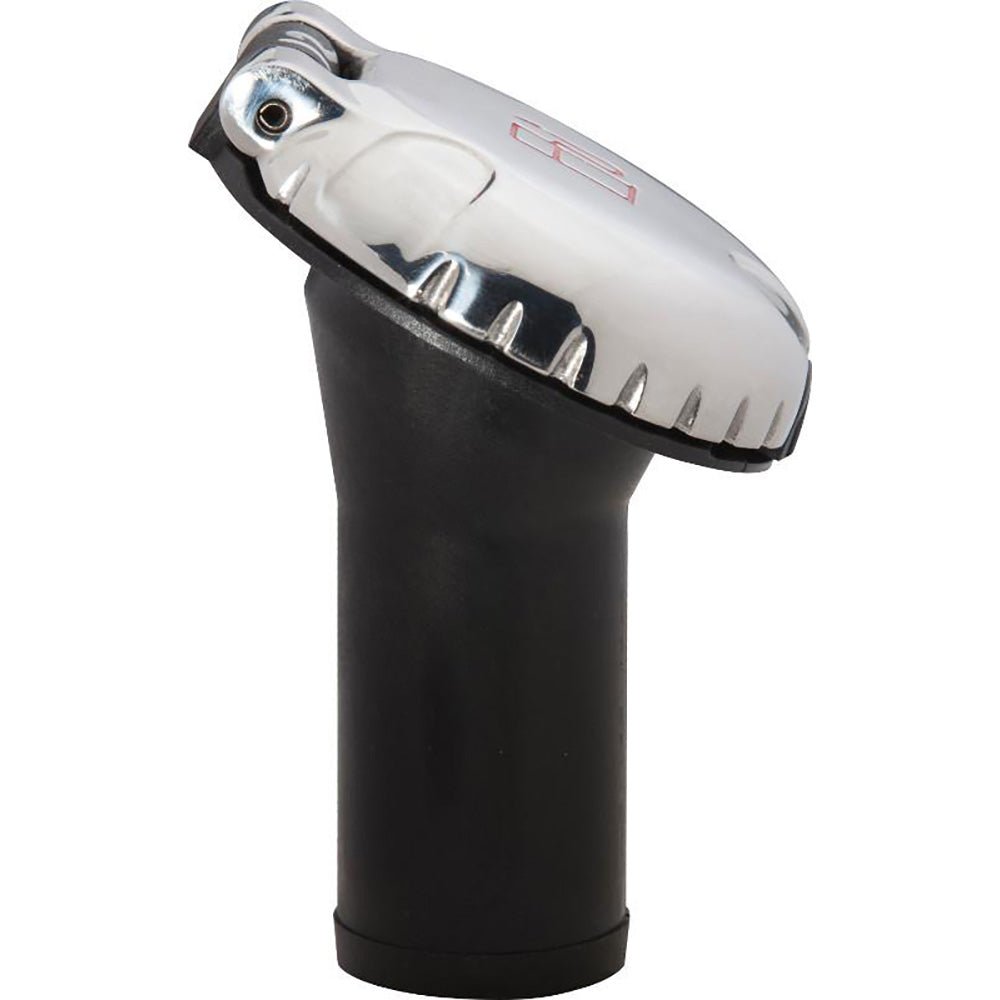 Attwood Deck Fill f/Carbon Canister System - Angled Body & Scalloped Stainless Steel Cap - Clinch River Fishing USA