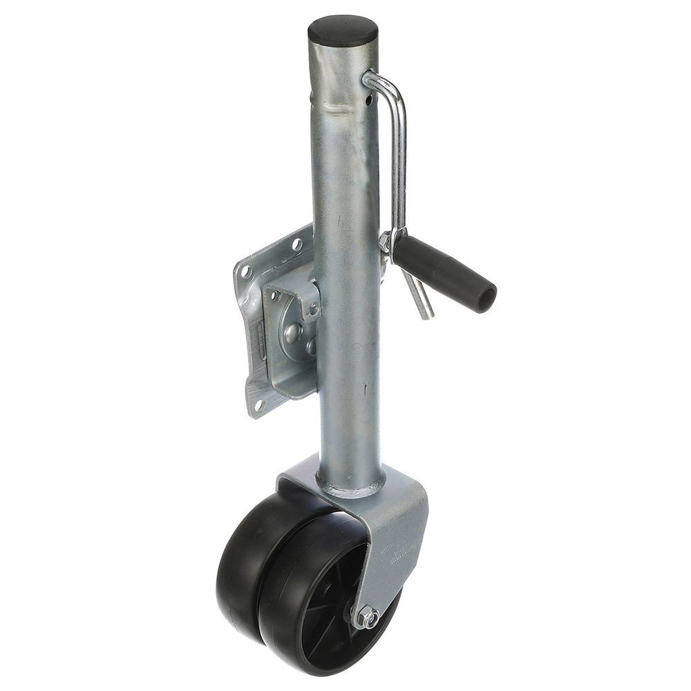 Attwood Fold-Up Trailer Jack - 1500 lb Capacity - Dual Wheel - Clinch River Fishing USA
