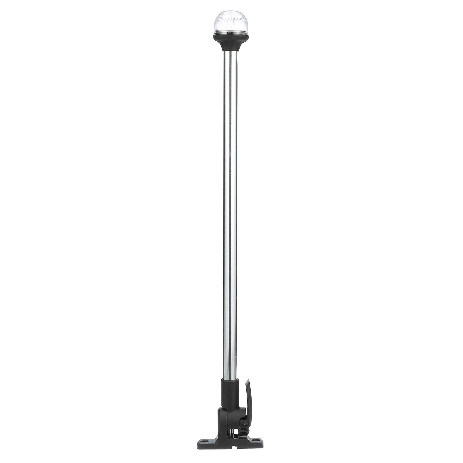 Attwood LightArmor All - Round 20in Aluminum Pole Black Composite Base - Clinch River Fishing USA