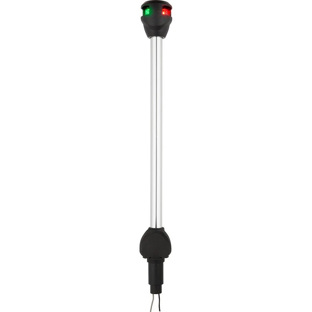 Attwood LightArmor Bi - Color 14in Straight Locking Collar Pole 3 - Pin LED with Task Light - Clinch River Fishing USA