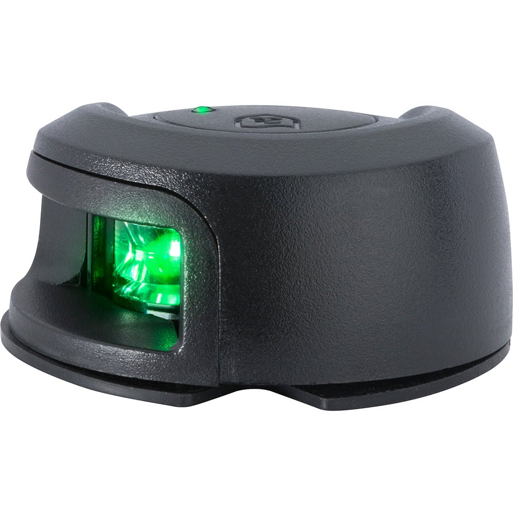 Attwood LightArmor Deck Mount Navigation Light - Black Composite - Starboard (green) - 2NM - Clinch River Fishing USA