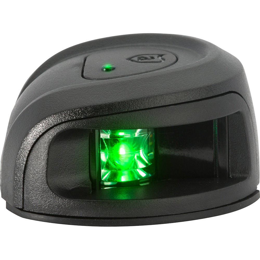 Attwood LightArmor Deck Mount Navigation Light - Black Composite - Starboard (green) - 2NM - Clinch River Fishing USA